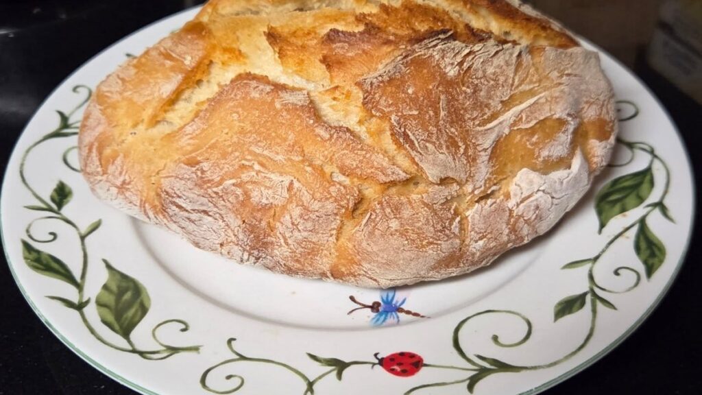 Homemade artisan bread
